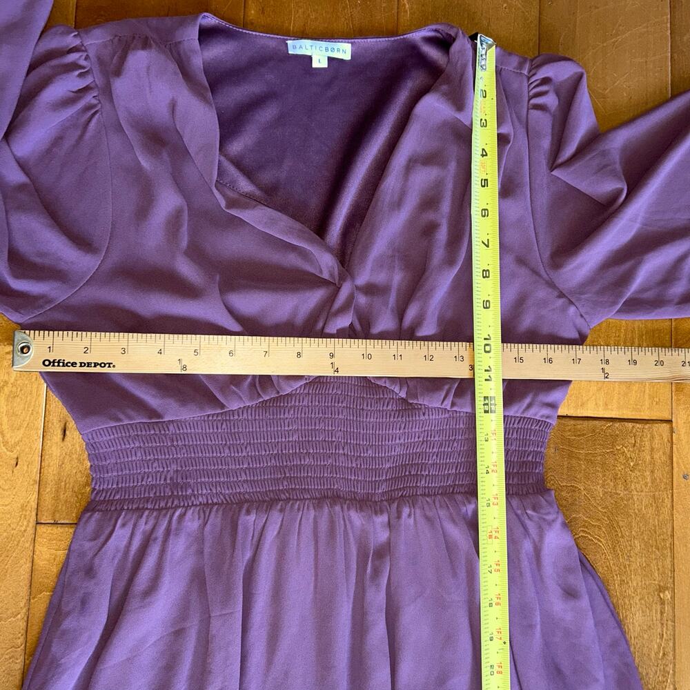Baltic Born Olivia Maxi dress in vintage plum women’s size Large - Picture 11 of 12